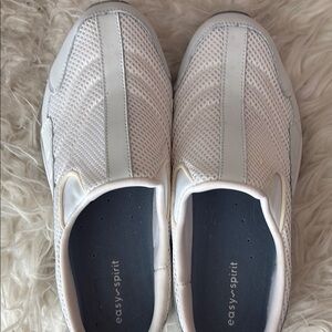 Easy Spirit White Mesh Slip-On Shoes